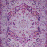 Ultra Soft Area Rug, Non Slip, Stain Resistant, Washable Area Rugs for Living Room, Bedroom, Modern Ogee Pattern Expression(Pink)