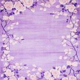 Ultra Soft Area Rug, Non Slip, Stain Resistant, Washable Area Rugs for Living Room, Bedroom, Whimsical Girly Flower Motif(Purple)