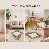 Elegant Warm Toned Woven Motif(Beige)