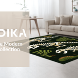 Charming Earthy Dinosaur Illustration(Black)