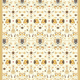Desert Bloom Beige Ivory Geometric Floral Oasis Design(Beige)