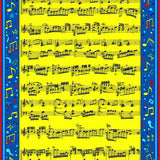 Ultra Soft Area Rug, Non Slip, Stain Resistant, Washable Area Rugs for Living Room, Bedroom, Joyful Symphonic Motif Arrangement(Blue)