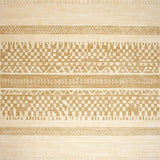 Ultra Soft Area Rug, Non Slip, Stain Resistant, Washable Area Rugs for Living Room, Bedroom, Rustic Tan Trellis Design Element(Beige)