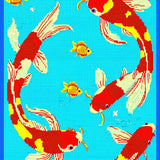 Bright Cartoon Oceanic Scene(Blue)
