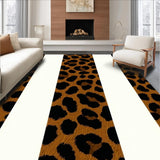 Ultra Soft Area Rug, Non Slip, Stain Resistant, Washable Area Rugs for Living Room, Bedroom, Elegant Distressed Texture Appeal(Brown)