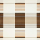 Contemporary Neutral Tartan Featuring Layered Beige and Taupe Plaid(Beige)