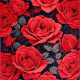 Ultra Soft Area Rug, Non Slip, Stain Resistant, Washable Area Rugs for Living Room, Bedroom, Luxurious Red Petal Arrangement(Red)