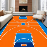 Ultra Soft Area Rug, Non Slip, Stain Resistant, Washable Area Rugs for Living Room, Bedroom, Playful Vibrant Sporty Aesthetics(Orange)
