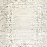 Artistic Area with Modern Beige and White Geometric Spotted Design(Beige)