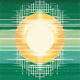 Elegant Linear Ombre Fabric(Green)