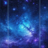 Ultra Soft Area Rug, Non Slip, Stain Resistant, Washable Area Rugs for Living Room, Bedroom, Galactic Whimsical Color Fusion(Blue)