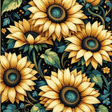Striking Black Background Design(Yellow)