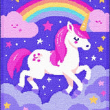 Ultra Soft Area Rug, Non Slip, Stain Resistant, Washable Area Rugs for Living Room, Bedroom, Colorful Fantasy Creature Playground(Purple)
