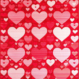 Charming Whimsical Heart Motif(Red)