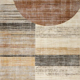 Ultra Soft Area Rug, Non Slip, Stain Resistant, Washable Area Rugs for Living Room, Bedroom, Rustic Earth Tones Texture(Brown)