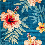 Lively High Low Pile Design(Blue)