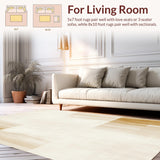 Artisan Crafted Beige Area Abstract Collection(Beige)