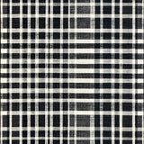 Ultra Soft Area Rug, Non Slip, Stain Resistant, Washable Area Rugs for Living Room, Bedroom, Elegant Black White Layered Stripe Pattern Rug with Textured Absorbency(Black)