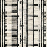Ultra Soft Area Rug, Non Slip, Stain Resistant, Washable Area Rugs for Living Room, Bedroom, Contemporary Porch Stripe Rug with Sleek Lines and Eye-Catching Contrast Pattern(Gray)