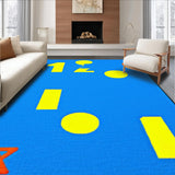 Interactive Multicolored Shape Composition(Blue)