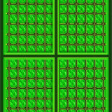 Rustic Shamrock Graphic Motif(Green)