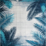 Ultra Soft Area Rug, Non Slip, Stain Resistant, Washable Area Rugs for Living Room, Bedroom, Contemporary Blue Toned Aesthetic(Blue)