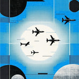 Sophisticated Aeronautical Style Elements(Blue)