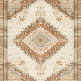 Ultra Soft Area Rug, Non Slip, Stain Resistant, Washable Area Rugs for Living Room, Bedroom, Vintage Neutral Living Room Hand-Tufted Distressed Rug(Beige)