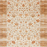 Ultra Soft Area Rug, Non Slip, Stain Resistant, Washable Area Rugs for Living Room, Bedroom, Charming Neutral Trellis Composition(Beige)