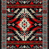 Elegant Symmetrical Ogee Design(Red)