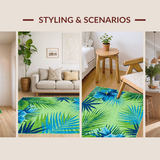 Chic Modern Abstract Leaf Motif(Green)