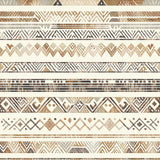 Ultra Soft Area Rug, Non Slip, Stain Resistant, Washable Area Rugs for Living Room, Bedroom, Artisan Inspired Tan Area Rug with Layered Geometric Bands and Boho Line Art(Beige)