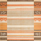 Ultra Soft Area Rug, Non Slip, Stain Resistant, Washable Area Rugs for Living Room, Bedroom, Cozy Monochrome Artful Design(Brown)