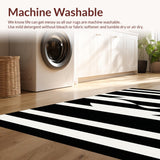 Trendy Geometric Monochrome Arrangement(Black)