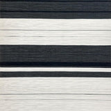 Contemporary Striped Rustic Charm(Black)