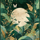 Chic Abstract Plant Silhouettes(Green)