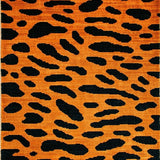 Ultra Soft Area Rug, Non Slip, Stain Resistant, Washable Area Rugs for Living Room, Bedroom, Chic Wild Aesthetic Expression(Orange)