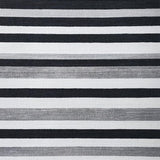 Ultra Soft Area Rug, Non Slip, Stain Resistant, Washable Area Rugs for Living Room, Bedroom, Monochrome Harmony Geometric Striped Carpet Washable Reversible Decor(Black)