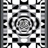 Dynamic Monochrome Vortex Aesthetic(Black)