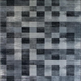 Ultra Soft Area Rug, Non Slip, Stain Resistant, Washable Area Rugs for Living Room, Bedroom, Rustic Geometric Monochrome Elegance(Gray)