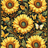 Sophisticated Retro Floral(Yellow)