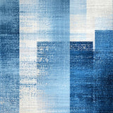 Ultra Soft Area Rug, Non Slip, Stain Resistant, Washable Area Rugs for Living Room, Bedroom, Aquatic Ombre, Gradient Wash, Modern Art(Blue)