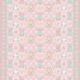 Ultra Soft Area Rug, Non Slip, Stain Resistant, Washable Area Rugs for Living Room, Bedroom, Modern Playful Geometric Theme(Pink)