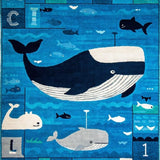 Cozy Underwater Alphabetic Illustration(Blue)