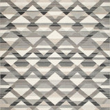 Ultra Soft Area Rug, Non Slip, Stain Resistant, Washable Area Rugs for Living Room, Bedroom, Artistic Gray Toned Distressed Elements(Gray)