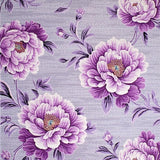 Ultra Soft Area Rug, Non Slip, Stain Resistant, Washable Area Rugs for Living Room, Bedroom, Luxurious Peony Artful Motif(Purple)