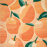 Ultra Soft Area Rug, Non Slip, Stain Resistant, Washable Area Rugs for Living Room, Bedroom, Contemporary Coral Textured Flair(Orange)