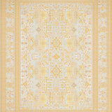 Ultra Soft Area Rug, Non Slip, Stain Resistant, Washable Area Rugs for Living Room, Bedroom, Heritage Inspired Neutral with Antique Beige Geometric Designs(Yellow)