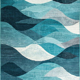 Artistic Fluid Brushstroke Visuals(Blue)