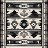 Elegant Ivory Ethnic Motif(Black)